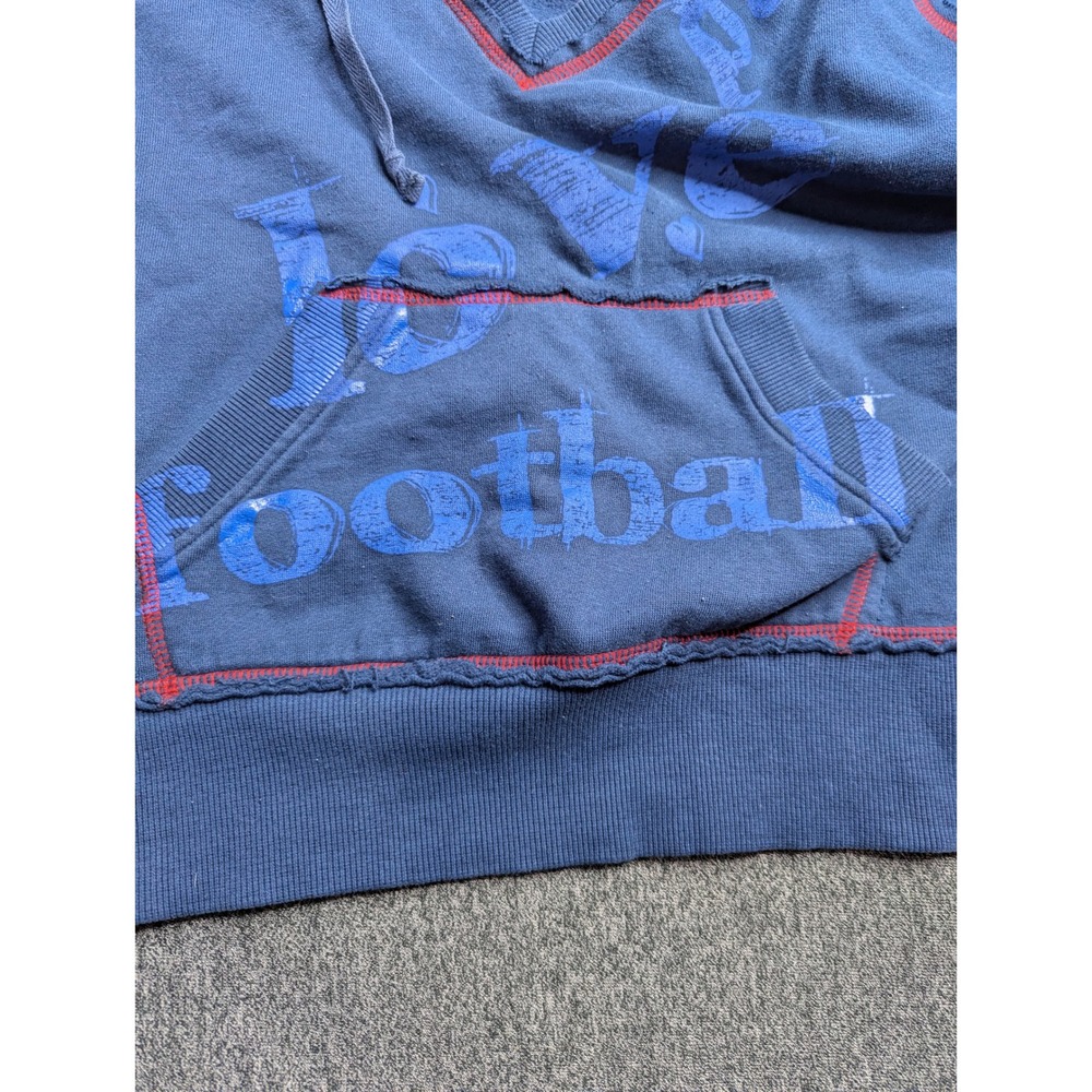 Touch by Alyssa Milano‎ New England Patriots Navy Blue Love Football Hoodie Med - Picture 7 of 12